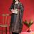 Printed Chanderi Silk Round Neck Straight Kurta With Trousers & Dupatta