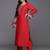 Floral Yoke Design Sequinned Kurta With Trousers & Dupatta