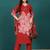 Women Ethnic Motifs Printed Regular Thread Work Kurta with Trousers & With Dupatta