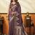 Mauve soft cotton jacquard woven with jhallar saree collection