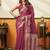 Pink soft cotton jacquard woven with jhallar saree collection