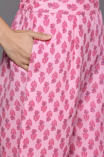 Women Floral Embroidered Regular Thread Work Pure Cotton Kurta with Trousers & With Dupatta
