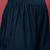 Navy Blue Flared Sleeves Lace Velvet Empire Kurta with Trousers & Dupatta