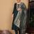Floral Embroidered Thread Work Pure Silk Straight Kurta With Trousers & Dupatta