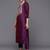 Geometric Woven Design Thread and Zari Work Straight Kurta with Trousers & Dupatta