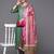 Geometric Woven Design Thread Work Straight Kurta With Trousers & Dupatta