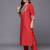 Ethnic Motifs Zari Embroidered Sequinned Yoke Kurta & trouser With Dupatta