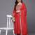 Ethnic Motifs Zari Embroidered Sequinned Yoke Kurta & trouser With Dupatta