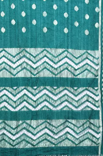 Ethnic Motifs Zari Embroidered Yoke Kurta & Trousers With Dupatta