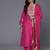 Zari Embroidered Sequinned Kurta & Trousers With Dupatta