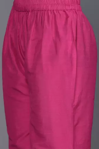 Zari Embroidered Sequinned Kurta & Trousers With Dupatta