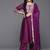Thread & Zari Embroidered A-Line Kurta & Trousers With Dupatta