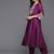 Thread & Zari Embroidered A-Line Kurta & Trousers With Dupatta