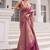 Onion pink koper silk zari weaving designer saree