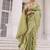 Olive koper silk zari weaving designer saree