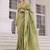 Olive koper silk zari weaving designer saree