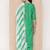 Bandhani Printed Lace Detailed Straight Kurta with Trousers and Dupatta