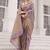 Lavender koper silk zari weaving designer saree