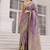 Lavender koper silk zari weaving designer saree