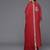 Embroidered Mandarin Collar Straight Kurta & Trousers With Dupatta