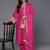 Floral Embroidered V-Neck Flared Sleeves Straight Kurta With Trousers & Dupatta