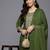 Embroidered Sequinned Kurta With Trousers & Dupatta
