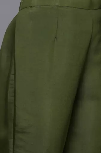 Embroidered Sequinned Kurta With Trousers & Dupatta