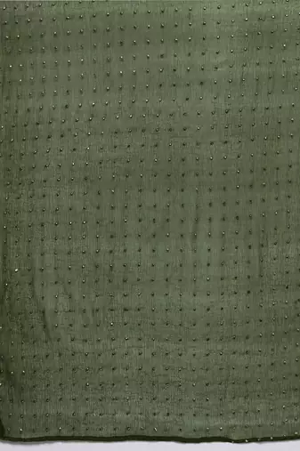 Embroidered Sequinned Kurta With Trousers & Dupatta