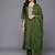 Embroidered Sequinned Kurta With Trousers & Dupatta