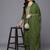 Embroidered Sequinned Kurta With Trousers & Dupatta