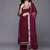 Women Gotta Patti Embroidered Silk Georgette Kurta with Trousers & Dupatta