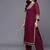Women Gotta Patti Embroidered Silk Georgette Kurta with Trousers & Dupatta