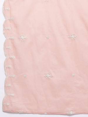 Women Embroidered Pure Cotton Kurta with Trousers & Dupatta 5