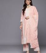 Women Embroidered Pure Cotton Kurta with Trousers & Dupatta