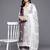 Floral Embroidered Thread Work Kurta With Palazzos & Dupatta