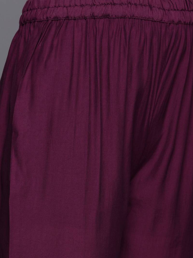 Ethnic Motifs Embroidered Zari Kurta with Trousers & Dupatta