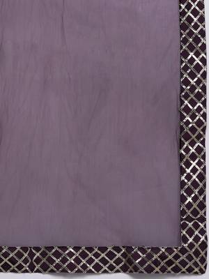 Ethnic Motifs Embroidered Zari Kurta with Trousers & Dupatta 4