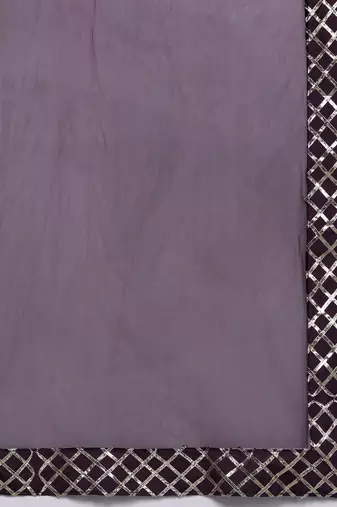 Ethnic Motifs Embroidered Zari Kurta with Trousers & Dupatta