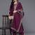 Ethnic Motifs Embroidered Zari Kurta with Trousers & Dupatta