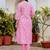 Paisley Printed Regular Thread Work Kurta with Trousers & With Dupatta