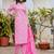 Paisley Printed Regular Thread Work Kurta with Trousers & With Dupatta
