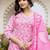 Paisley Printed Regular Thread Work Kurta with Trousers & With Dupatta