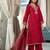 Ethnic Motifs Yoke Design Regular Thread Work Kurta with Trousers & With Dupatta