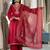Ethnic Motifs Yoke Design Regular Thread Work Kurta with Trousers & With Dupatta