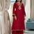 Ethnic Motifs Yoke Design Regular Thread Work Kurta with Trousers & With Dupatta