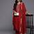 Ethnic Motifs Embroidered Regular Kurta with Trousers & With Dupatta