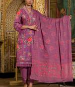 Printed Kurta with Trousers & Dupatta