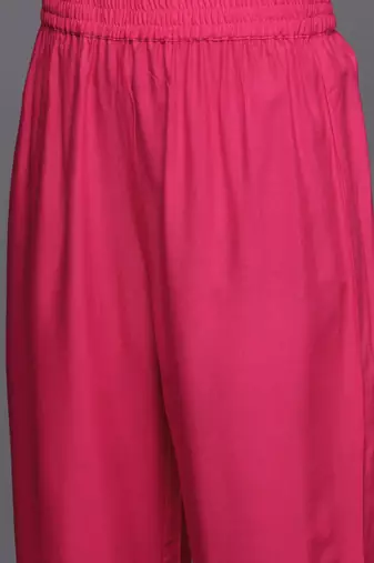 Floral Printed Gotta Patti V-Neck Empire Anarkali Kurta with Trouser & Dupatta