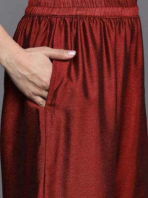 Women Ethnic Motifs Embroidered Regular Kurta with Trousers & With Dupatta 3