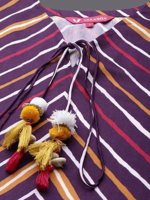 Striped Kaftan Kurta with Salwar 2